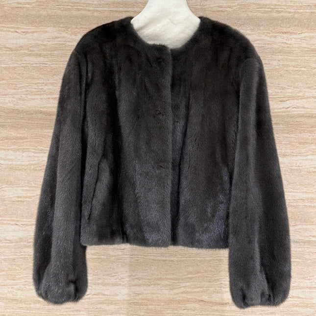 HERMES 25S SHORT MINK FUR COAT 177