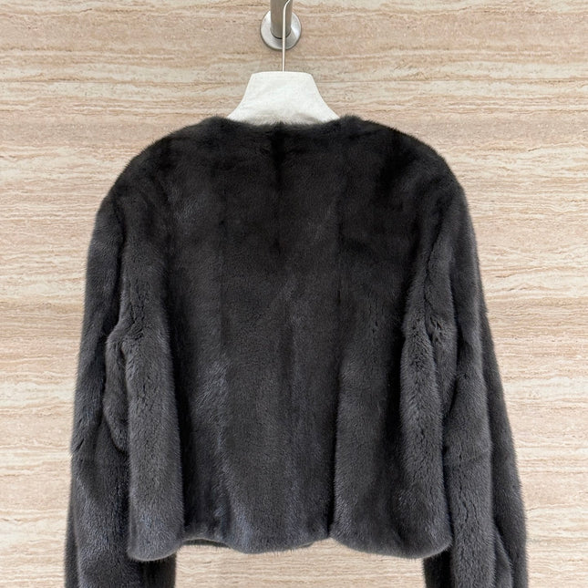 HERMES 25S SHORT MINK FUR COAT 177