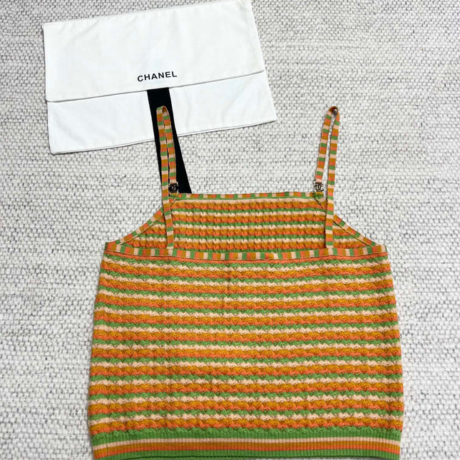 CC Tank Top Multicolor Wool Cashmere