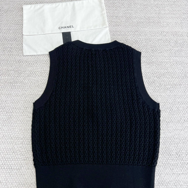 CC Vest Black Wool