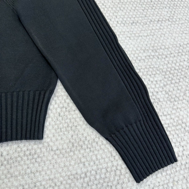 CC Cardigan In Black Wool Viscose