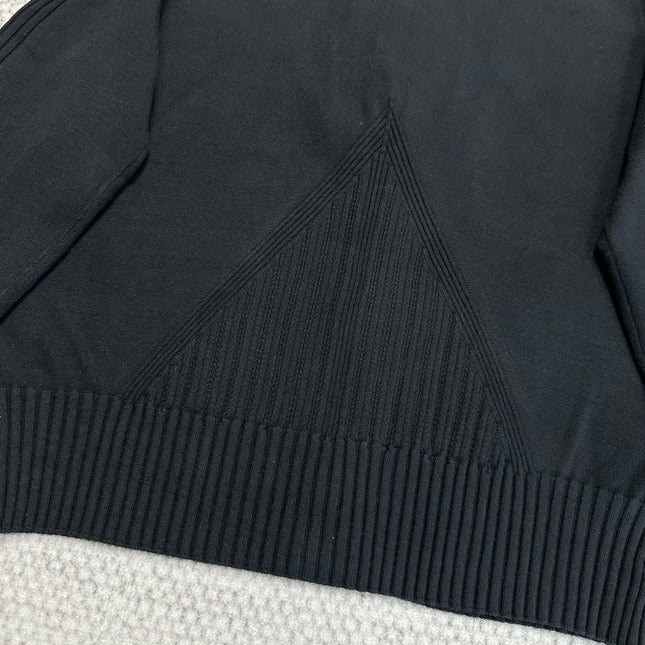 CC Cardigan In Black Wool Viscose