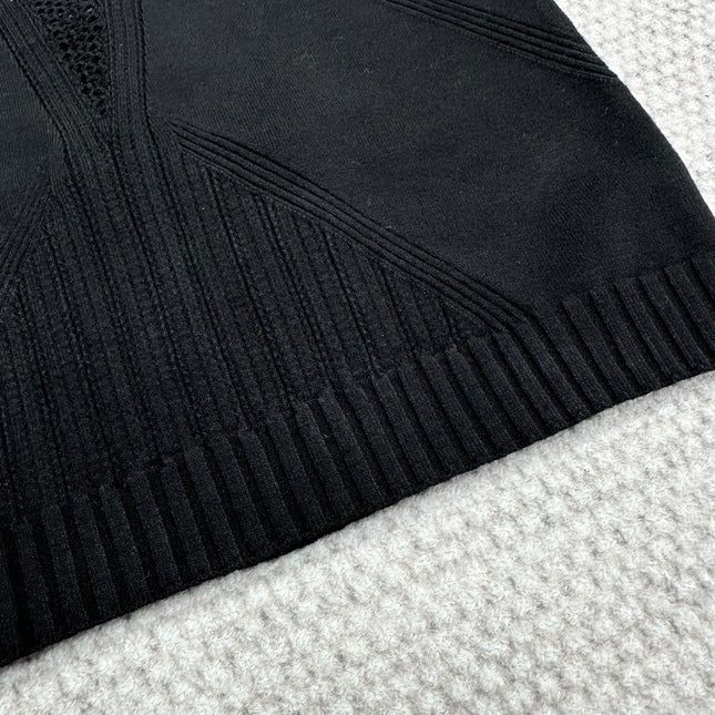 CC Sport Bra Black Wool Viscose