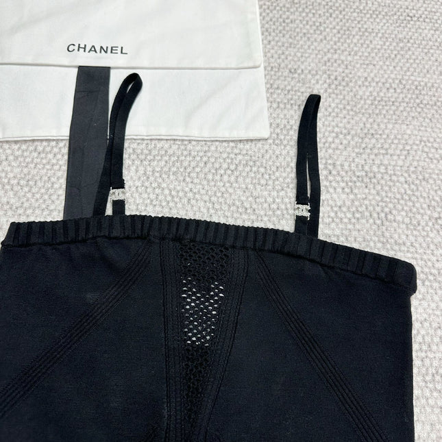 CC Sport Bra Black Wool Viscose