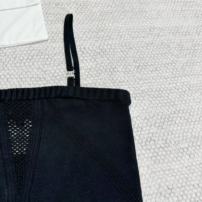 CC Sport Bra Black Wool Viscose