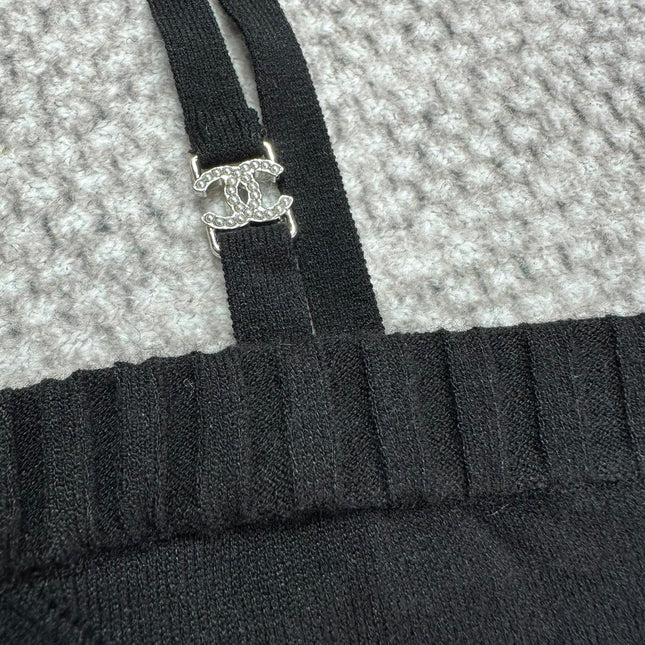 CC Sport Bra Black Wool Viscose