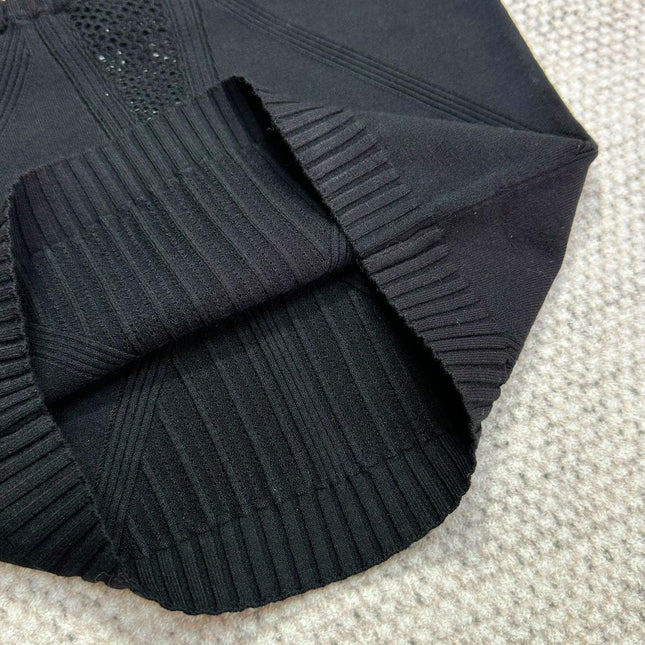 CC Sport Bra Black Wool Viscose