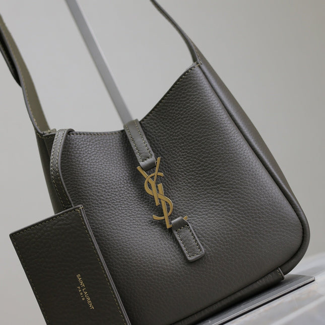 YSL 25S LE 5 À 7 BAG 16 IN LIGHT MUSK GRAINED CALFSKIN GOLD HARDWRE