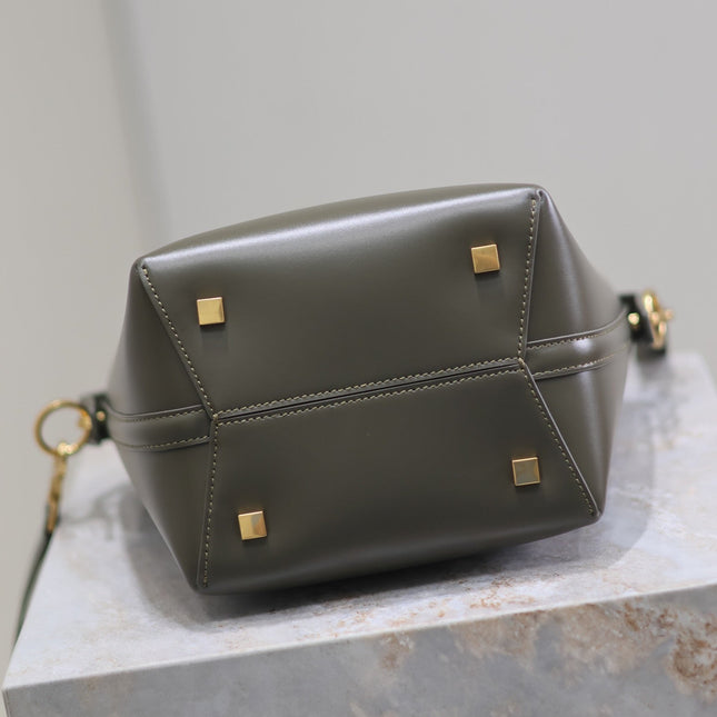 YSL 25S LE 37 MINI 20 IN DARK OLIVE CALFSKIN GOLD HARDWRE