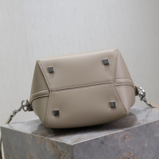 YSL 25S LE 37 BAG 20 IN DUSTY GRAY CALFSKIN SILVER HARDWRE