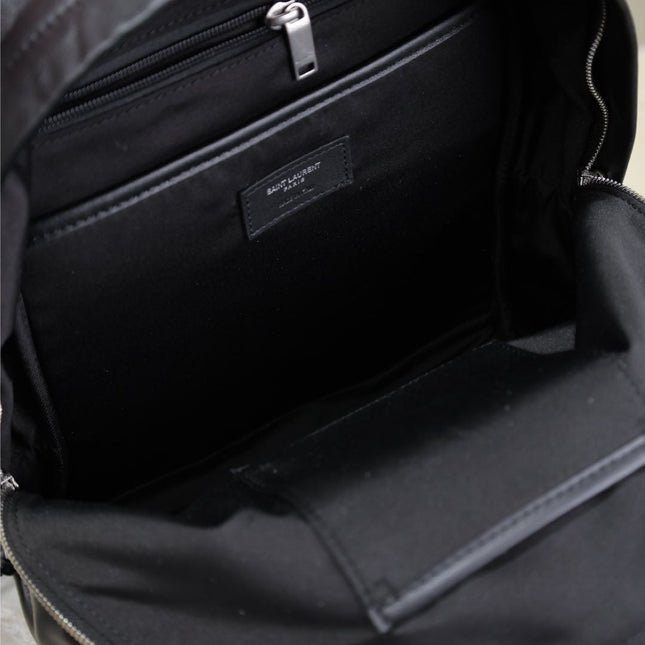 CITY BACKPACK 35 IN BLACK CALFSKIN