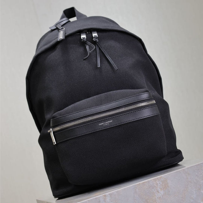 CITY BACKPACK 35 IN BLACK CANVAS