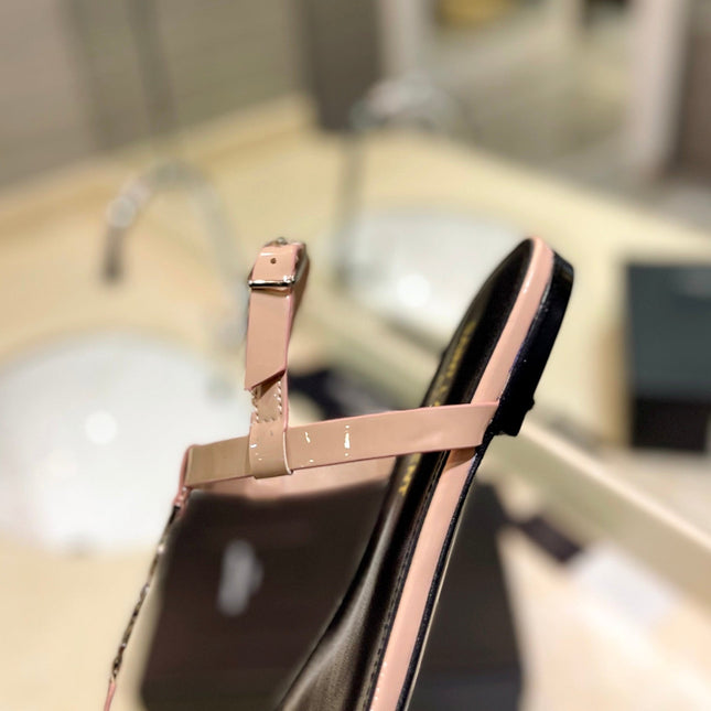 SL CASSANDRA SANDALS TAN POLISHED CALFSKIN