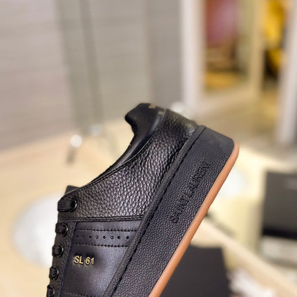SL SL/61 SNEAKERS BLACK PERFORATED CALFSKIN