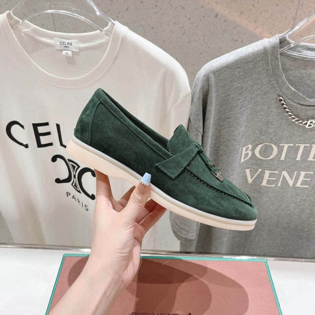 LP SUMMER CHARMS WALK LOAFERS HUNTER GREEN SUEDE