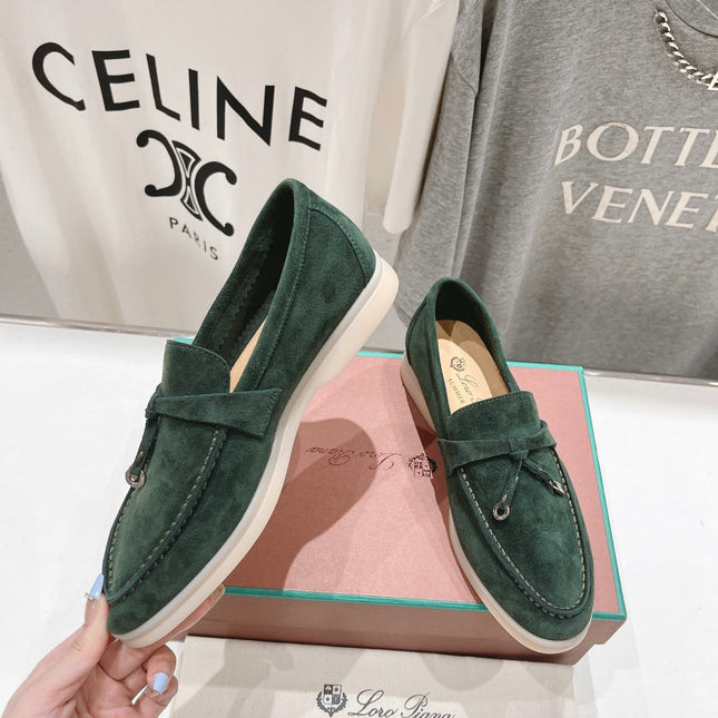 LP SUMMER CHARMS WALK LOAFERS HUNTER GREEN SUEDE