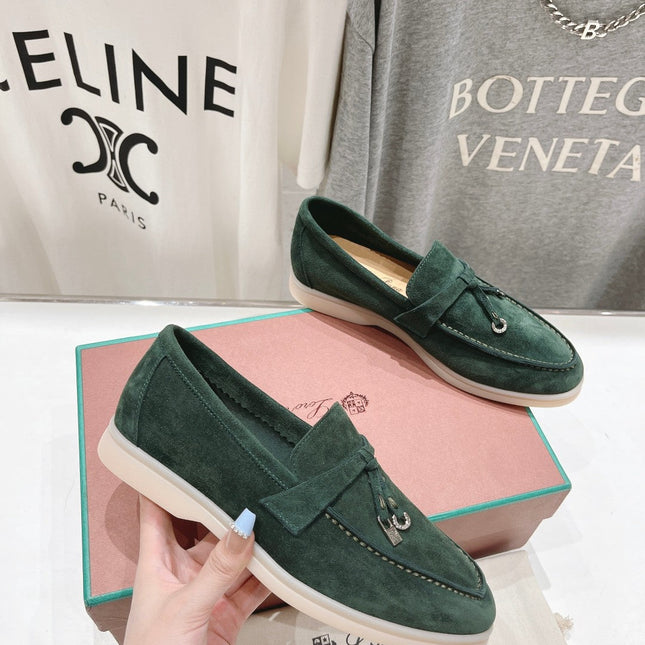 LP SUMMER CHARMS WALK LOAFERS HUNTER GREEN SUEDE