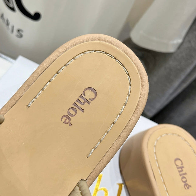 MILA PLATFORM 5 CM IN OYSTER GREY NYLON WITH EMBROIDERED LOGO