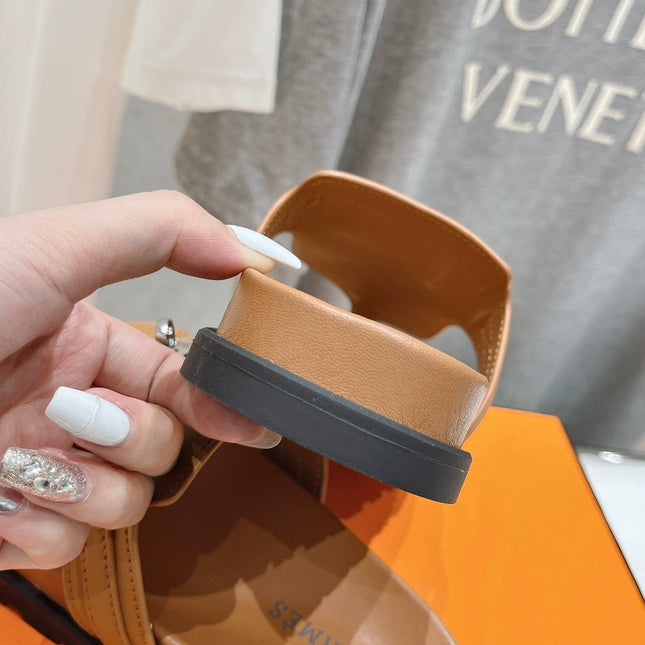 EMPIRE SANDAL CARAMEL CALFSKIN