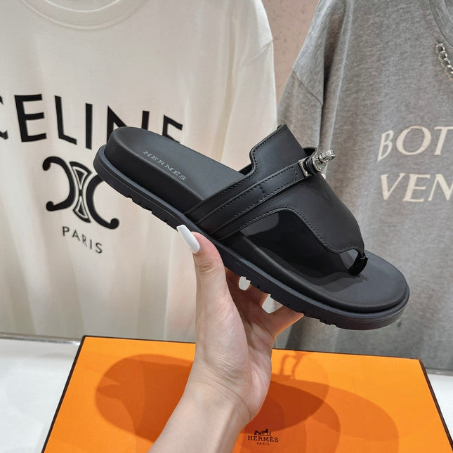 EMPIRE SANDAL BLACK CALFSKIN