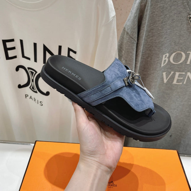 EMPIRE SANDAL BLACK MIX STONE SUEDE