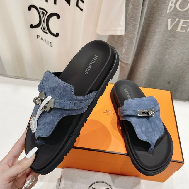 EMPIRE SANDAL BLACK MIX STONE SUEDE