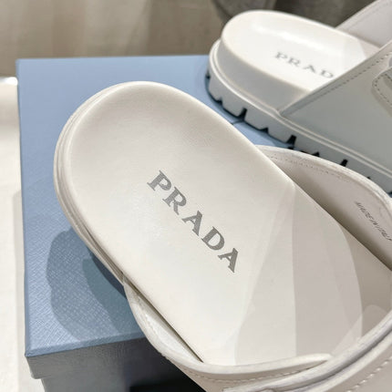 PRA STRAP SANDALS WHITE CALFSKIN