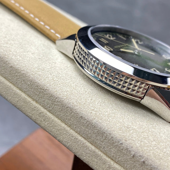 CALATRAVA WHITE GOLD CASE TERMITE BEIGE SUEDE STRAP