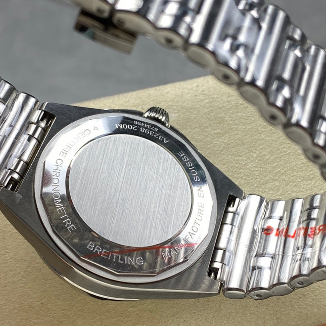 CHRONOMAT AUTOMATIC GMT 40 ALL STEEL ZIGGURAT BLUE DIAL