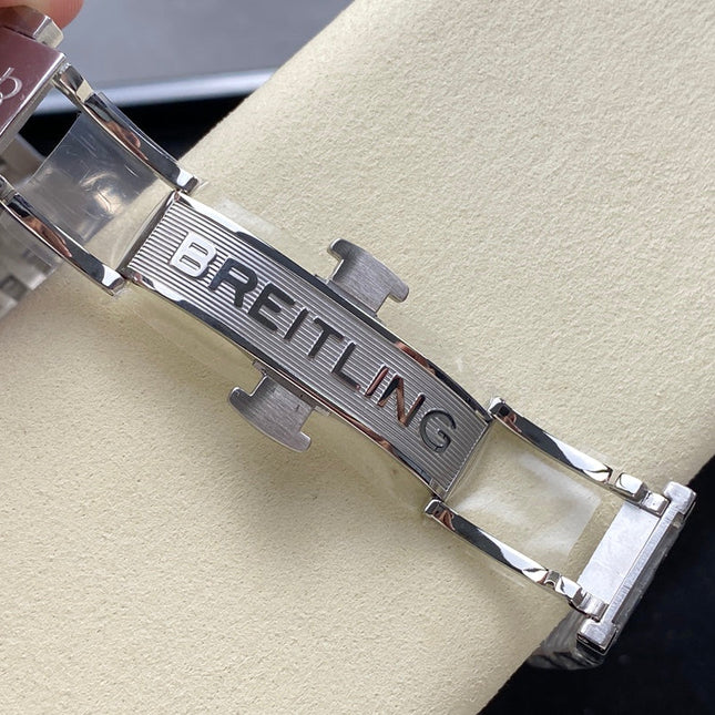 NAVITIMER B01 CHRONOGRAPH 43 ALL STEEL SILVER MIX WHITE DIAL