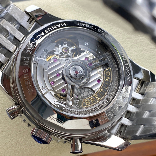 NAVITIMER B01 CHRONOGRAPH 43 ALL STEEL BLUE DIAL