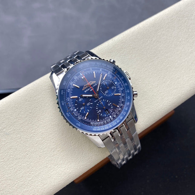 NAVITIMER B01 CHRONOGRAPH 43 ALL STEEL BLUE DIAL