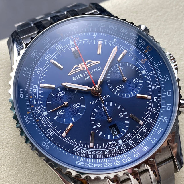 NAVITIMER B01 CHRONOGRAPH 43 ALL STEEL BLUE DIAL