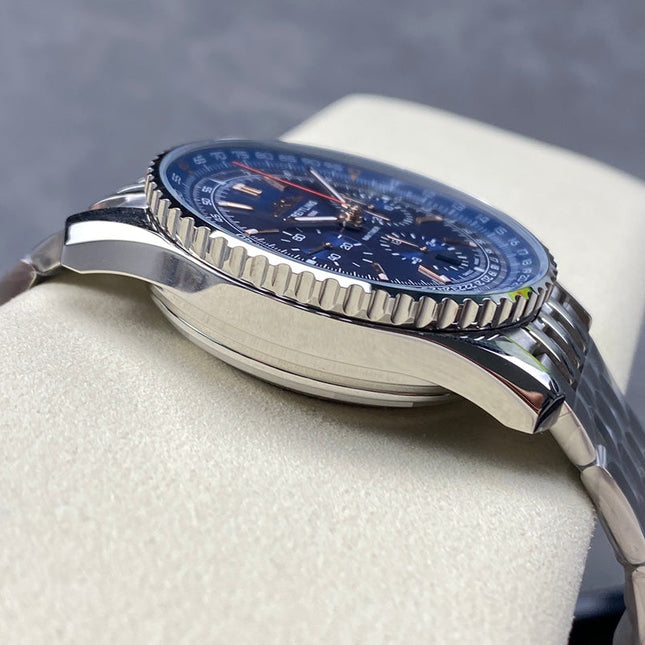 NAVITIMER B01 CHRONOGRAPH 43 ALL STEEL BLUE DIAL