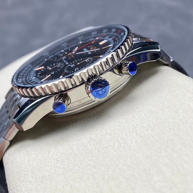 NAVITIMER B01 CHRONOGRAPH 43 ALL STEEL BLACK DIAL