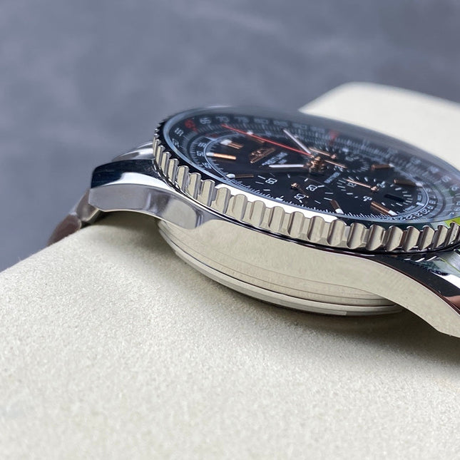 NAVITIMER B01 CHRONOGRAPH 43 ALL STEEL BLACK DIAL