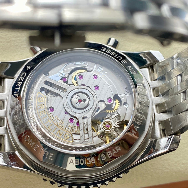 NAVITIMER B01 CHRONOGRAPH 43 ALL STEEL BLACK DIAL