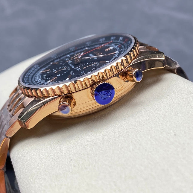 NAVITIMER B01 CHRONOGRAPH 43 ALL RED GOLD BLACK DIAL