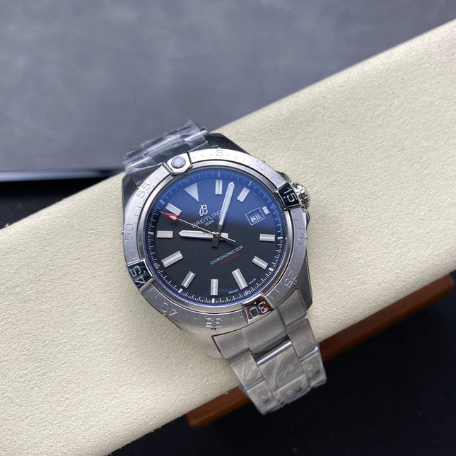 AVENGER AUTOMATIC 42 ALL STEEL BLACK DIAL