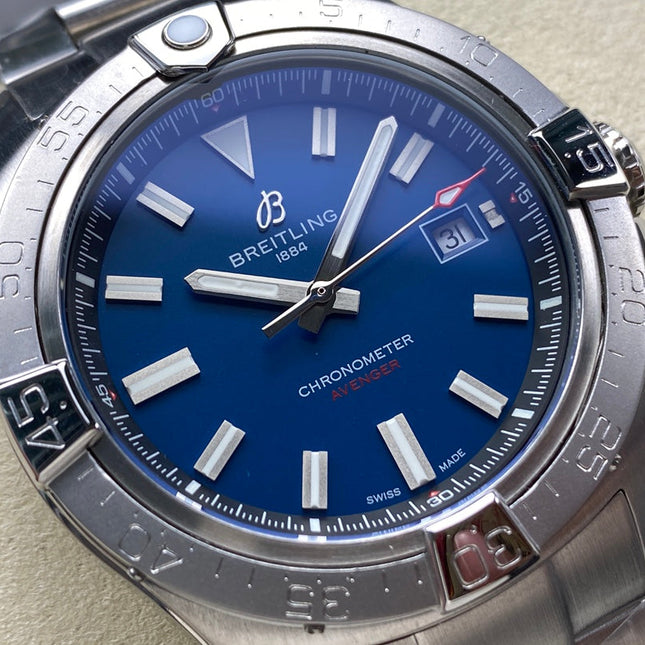 AVENGER AUTOMATIC 42 ALL STEEL BLUE DIAL