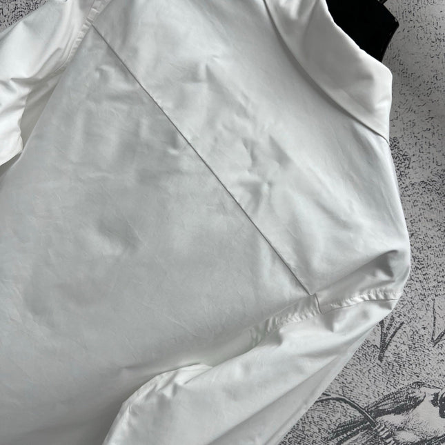 Loewe Logo Embroidered Shirt White Cotton