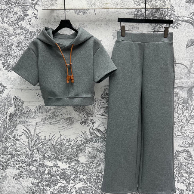 Loewe 25 Sweatshirt Suit Gray Cotton