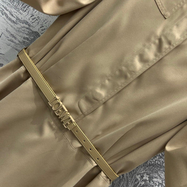 Loewe Dress Kaki Polyester Fiber