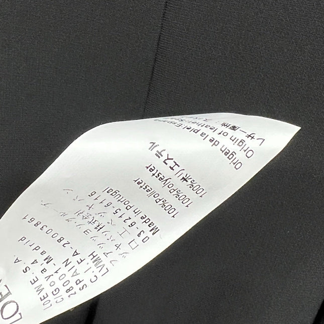 Loewe 25 Sleeveless Pleated Shirt Black Polyester Fiber