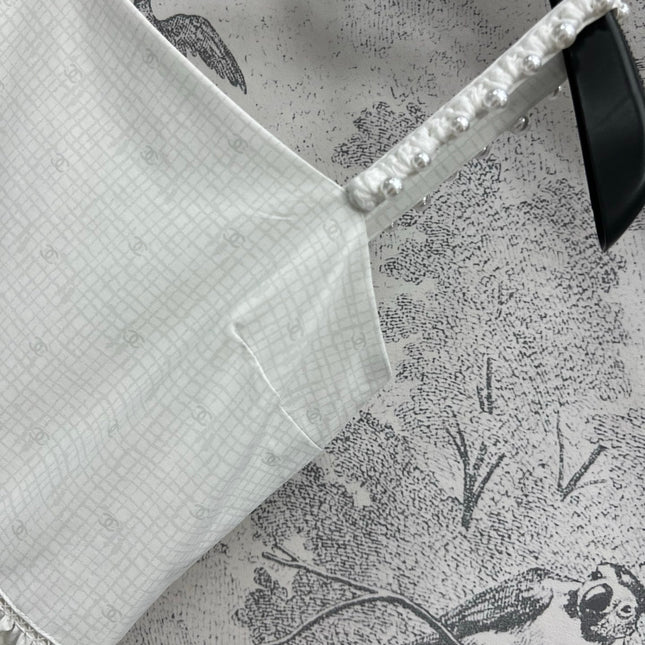 CC 25 Suspender Dress Ivory Cotton