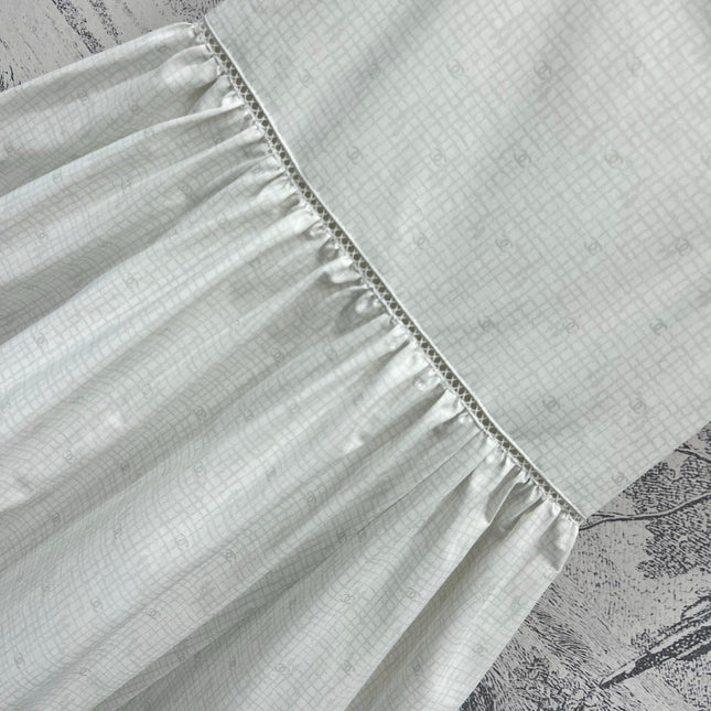 CC 25 Suspender Dress Ivory Cotton