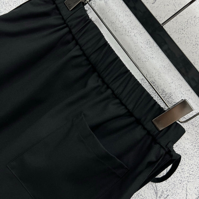 Loewe 25 Pleated Short Skirt Black Polyester Fiber