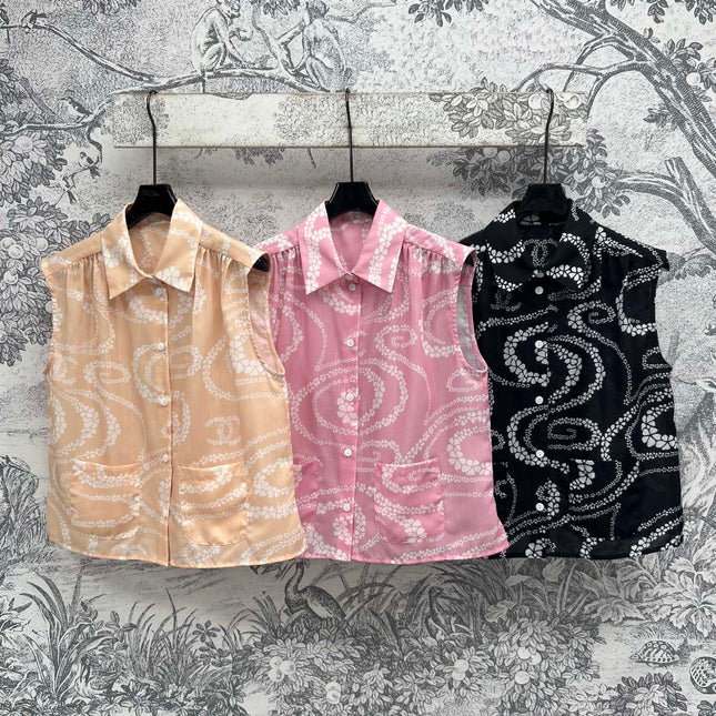 CC 25 Sleeveless Shirt Silk Cotton