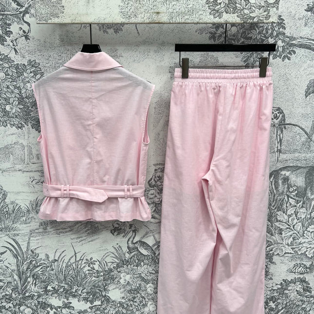 Loewe 25 Vest Suit Cotton Linen