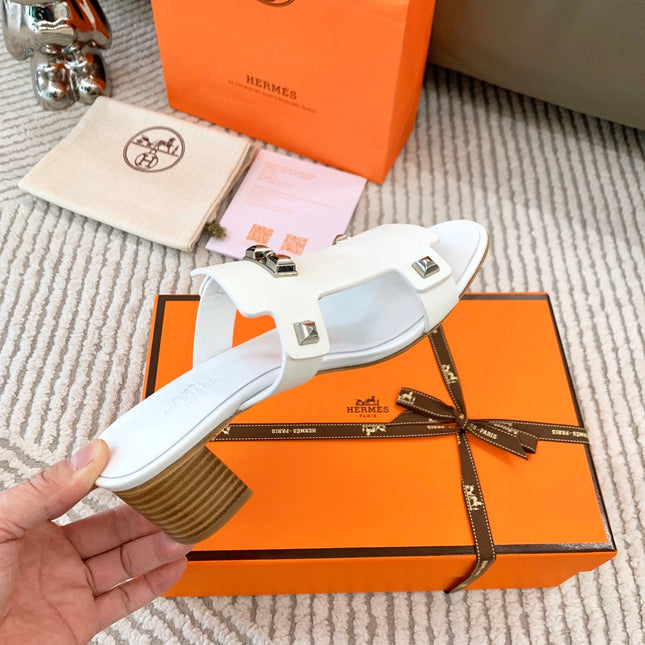 INVINCIBLE 50 SANDAL IN WHITE CALFSKIN